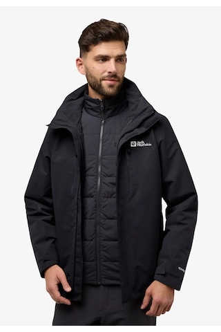 Jack Wolfskin Jasper 3ın1 Erkek Outdor Mont Siyah Siyah