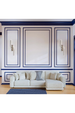 Voxlamp Zig Zag Led Duvar Aplik 50 Cm Gold