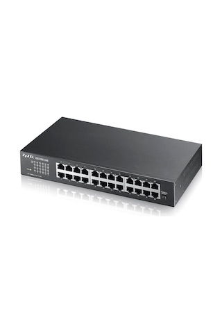 Zyxel Gs1100-24e V3, 24 Port, Gigabit, Yönetilemez, Sessiz, Rackmount Switch