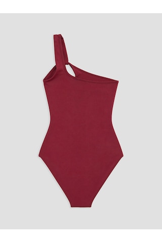 Lcw Dream Bordo Tek Omuz Kadın Mayo