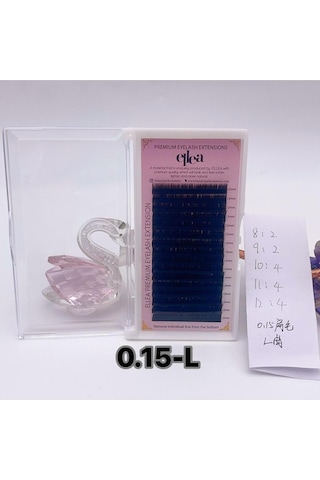 Ellea Mix Koyu Kahverengi İpek Kirpik 0.15 Kalınlık L Kıvırım 8-12 Mm