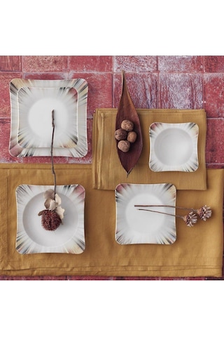 Güral Porselen Spinoza Elegant 6 Kişilik Kahvaltı Takımı 30 Parça 725 Beyaz