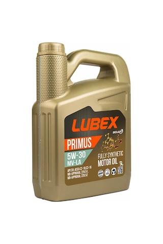 Lubex Primus Mv-La 5W-30 Tam Sentetik Motor Yağı 5 L