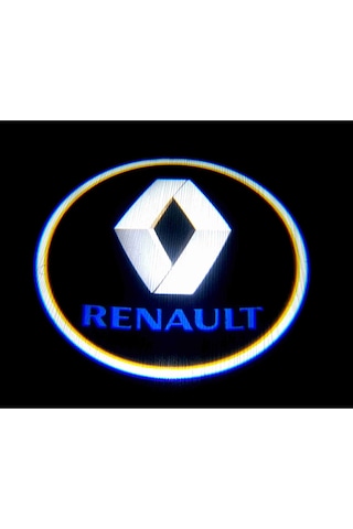 Renault Araçlar İçin Pilli Yapıştırmalı Kapı Altı Led Logo
