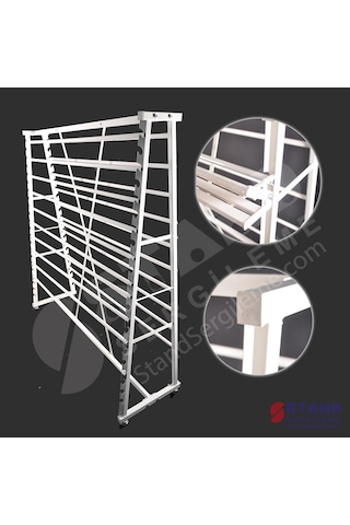 MASA ÖRTÜSÜ STANDI 20 Borulu (Demonte-Tekerli)