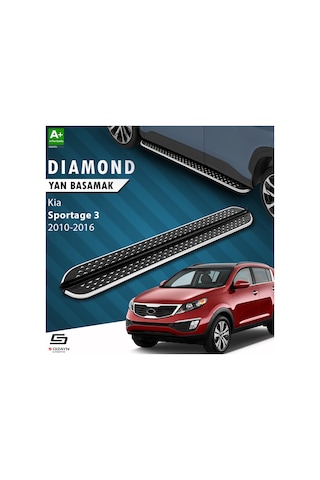 S-dizayn Kia Sportage 3 Diamond Krom Yan Basamak 173 Cm 2010-2016