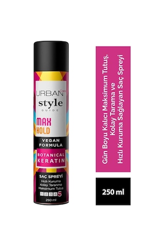 Urban Care Style Guide Max Hold Sabitleyici Maksimum Tutuşlu Saç Spreyi 250 Ml- Vegan