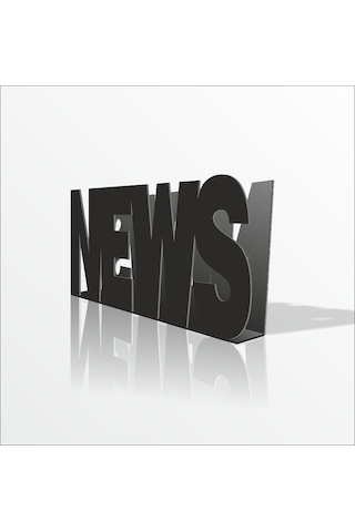 News İnsörtlük Kutu Stand Dergilik Broşürlük Gazetelik Siyah