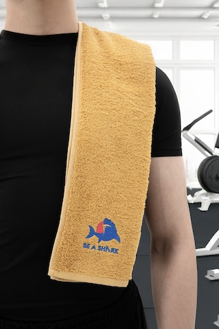 Sporcu Antrenman Havlusu Gym Fitness Plates Boks Tenis Spor Havlu Hardal