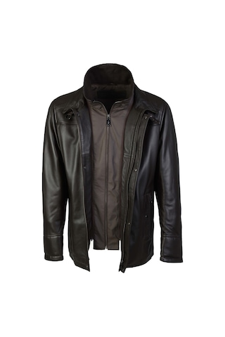 Tamer Tanca Erkek Hakiki Deri Kahverengi Deri Mont 571 Tnc-0018 Erk Dr Mont Sk23/24 Fındık Dr Kahverengi