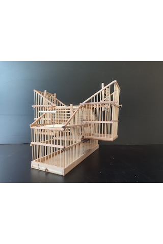 Çotanaklar Kafes Otomatik Kapanca Ahşap 4'lü