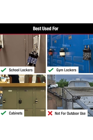 Master Lock Soyunma Kilidi Kendi Kombinasyon Asma Kilidinizi Ayar