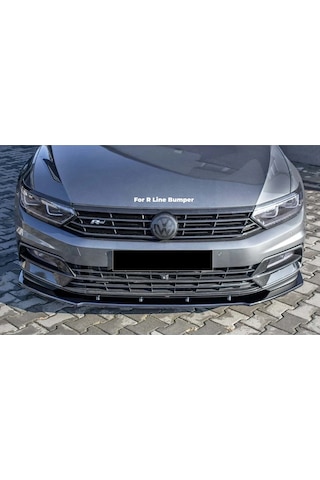 Passat B8 Ön Lip Ön Tampon Eki Parlak Siyah MaxDesign 2015+