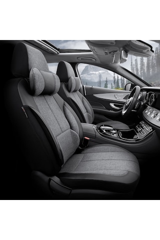 Otom Voyager Design Boyun ve Bel Destekli Ultra Konforlu Universal Koltuk Kılıfı Tam Set
