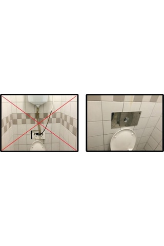 Tema Siamp Universal Gömme Rezervuar Değişim Kiti Parlak Krom 8 CM Krom