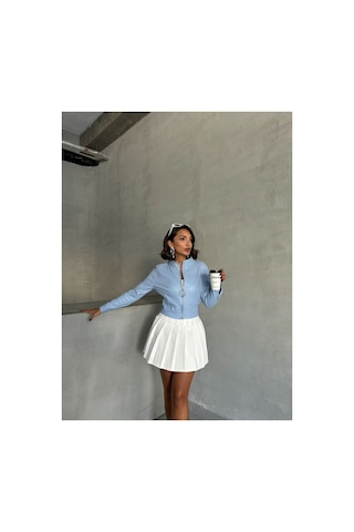 Verymoda Deri Mont F0443 Mavi