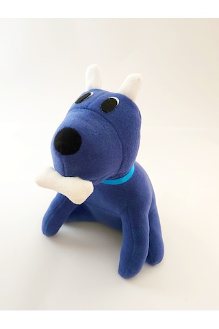 Joytoytr Peluş Köpek Oyuncak 25 Cm Oyun Arkadaşı Yerli Üretim Lacivert