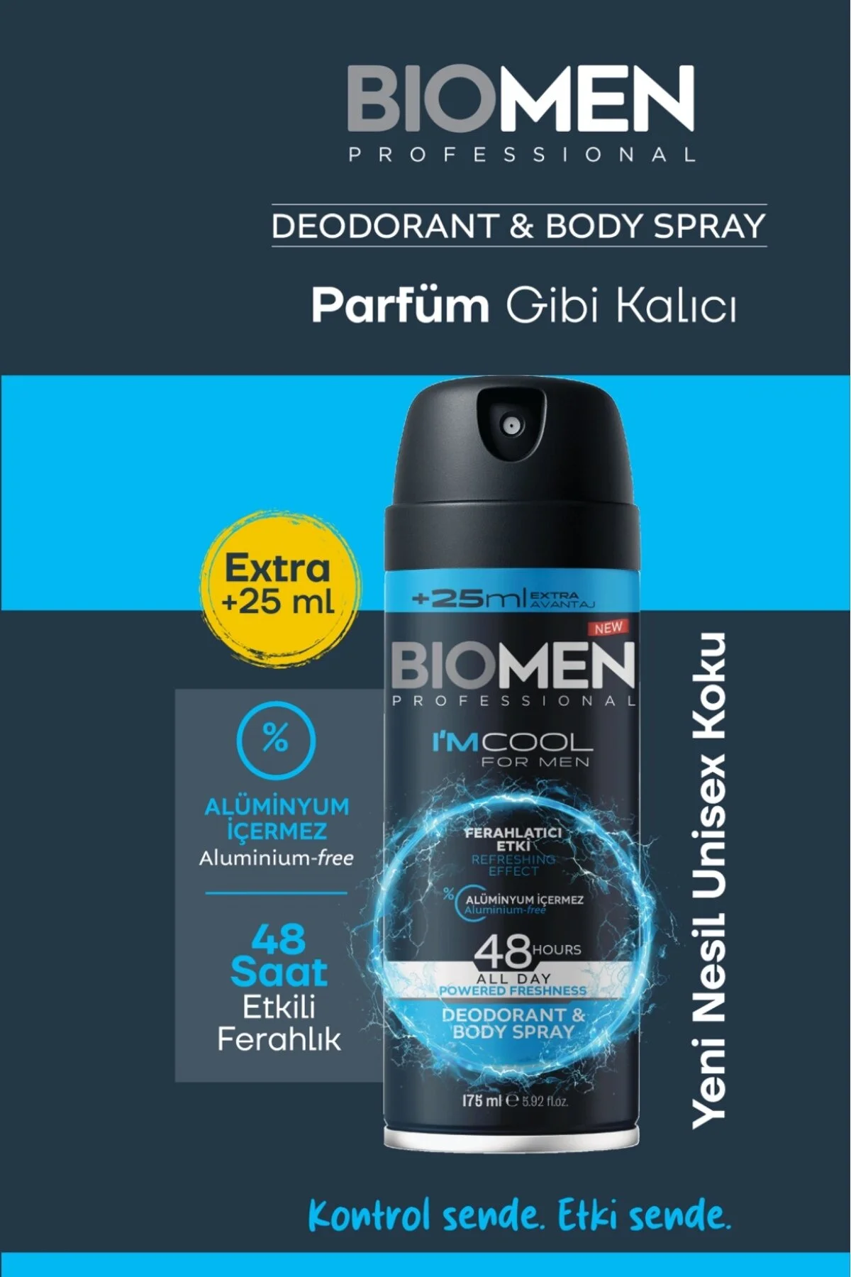 Deodorant & Body Sprey For Men Ferahlatıcı Etki I'm Cool 175 Ml