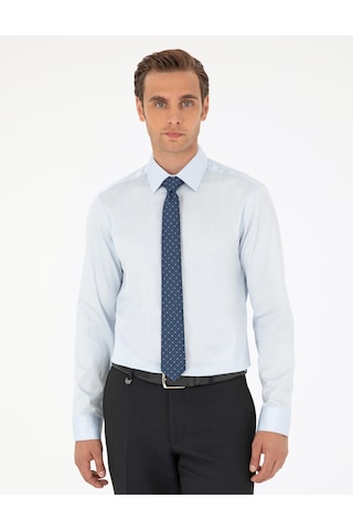 Pierre Cardin Erkek Açık Mavi Gömlek Basic 50292520-vr003 Açık Mavi