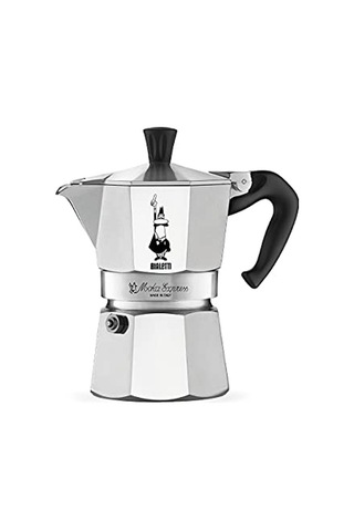 Moka Express: 3 Cups Ocak Üstü Espresso Pişirici - 130ml - Gümüş Renk - Alüminyum Gövde - Patentli Güvenlik Val