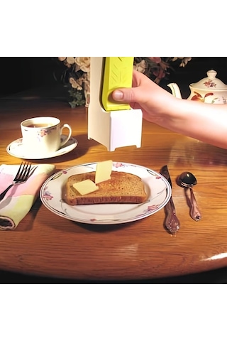 Elmpaly 1 Adet Pratik Manuel Tereyağı Dilimleyici Peynir Avokado İçin Dayanıklı Plastik Mutfak Aleti Paslanmaz Çelik Bıçak Ahşap