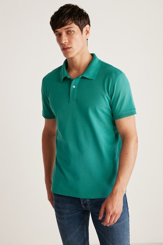 Grimelange Chrıs Erkek Regular Kalıp %100 Pamuk Yeşil Polo Yaka T-shirt Yeşil