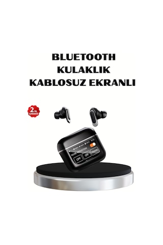 Anc Teknolojili Kablosuz Bluetooth Kulaklık Dokunmatik, Dijital Göstergeli, Yüksek Ses Kalitesi -