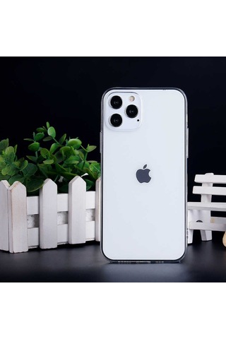 Apple Uyumlu iPhone 12 Pro Uyumlu Zore İmax Silikon-renksiz Renksiz -