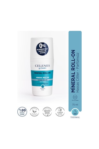 Celenes Thermal Hassas Ciltler İçin Parfümsüz Roll-On Deodorant 75 ML