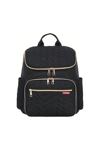 Wangxi Anneler İçin Büyük Kapasiteli Siyah Altın Sırt Çantası Temel Gereksinimler Seyahat Ve Puset Kullanımı İçin İdeal Siyah Altın