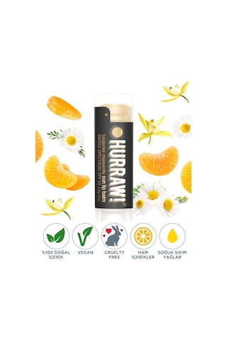 Hurraw Sun Lip Balm Güneş Koruyuculu Spf15 4.8g