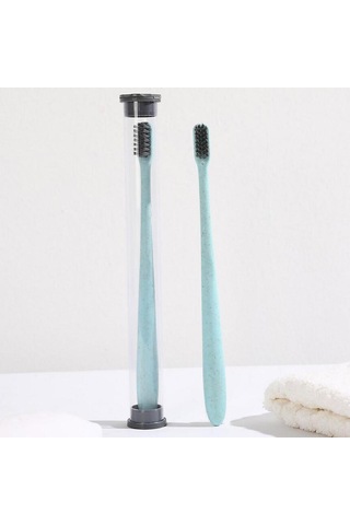 Homyl Kutu Ile 10x Taşınabilir Buğday Samanı Saplı Mavi