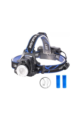 Teltree Dışarıda Balık Tutarken Kullanıma Uygun, Sensörlü, Şarj Edilebilir, Su Geçirmez, Yakın-uzak Odaklanabilir Led Kepçe Işığı T6 Tekli