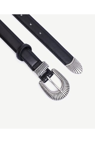 Yargıcı Western Toka Detaylı Deri Kemer 25kkkm7008x 001 Siyah