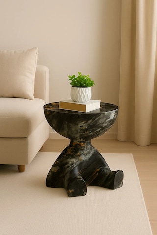 Tedy Yan Sehpa & Ayıcık Zigon Sehpa & Pinterest Sehpa Modeli - Dune Mermer Desen Dune