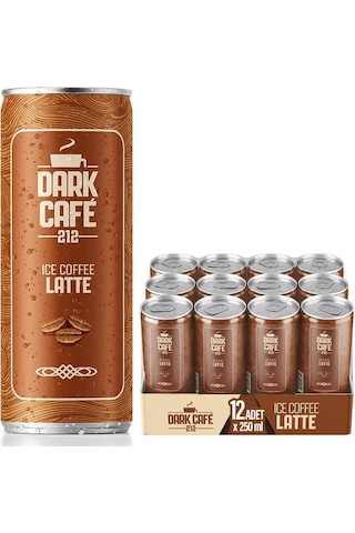 Dark Café 212 Soğuk Kahve Latte 250 Ml X 12 Adet Hazır