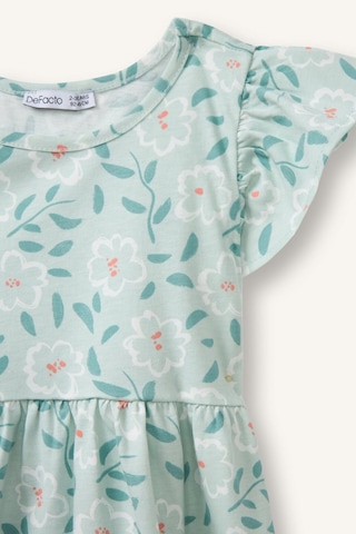 Defacto Desenli Askılı Elbise Kız Bebek H2176a526smgn1114 Yeşil-gn1114
