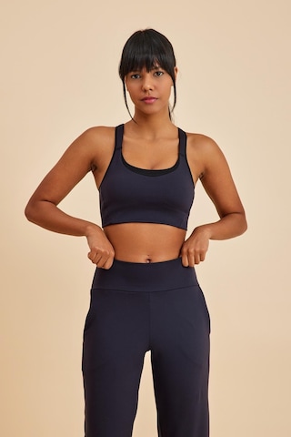 Sportive Siyah Light Touch Bilekten Lastikli Yüksek Bel Jogger Kadın Eşofman Alt Siyah