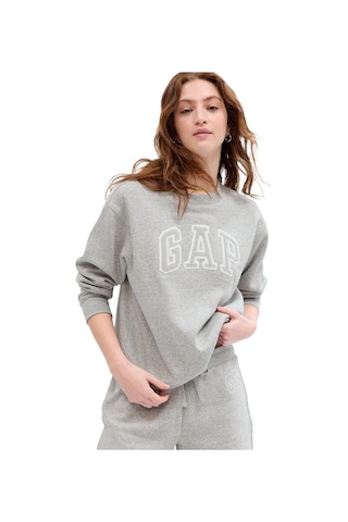 Gap V-gap Herıtage Crew Kadın Sweatshırt Gri