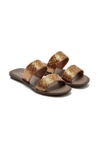 Grendha Icon Slide Kadın Terlik Kahve 35/42 BB0211 Kahverengi