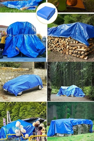 5m X 6m Koruyucu Branda Örtü, Çadır Brandası, Branda, Koruyucu Örtü Pilsa Mavi