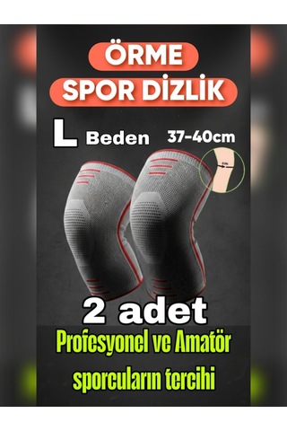 Tr L Beden 2 Li Set 3d Örme Sporcu Dizlik Hassasiyet Azaltıcı, Diz Koruyucu Nefes Alabilir, Kompresyon Destekli,