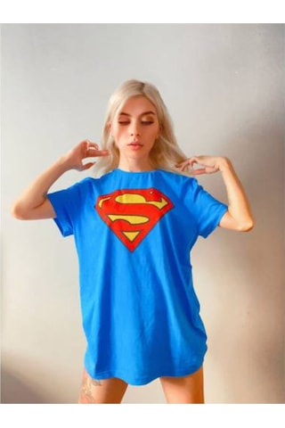 Alaska The Last Frontier Superman Logolu T-shirt Unisex Karışık