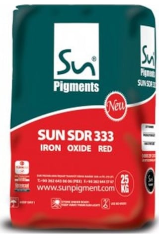 Demir Oksit Sun Sdr 333 Kırmızı (25 Kg Paket)