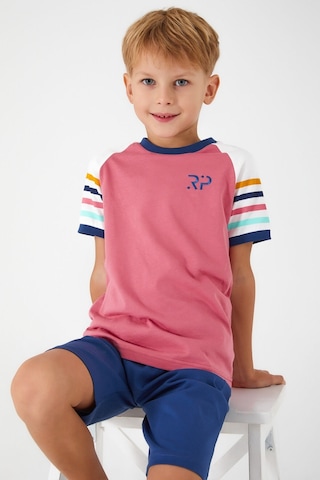 Rolypoly Section Patterned Pembe Erkek Çocuk Bermuda Takım 5274-33136 Pembe