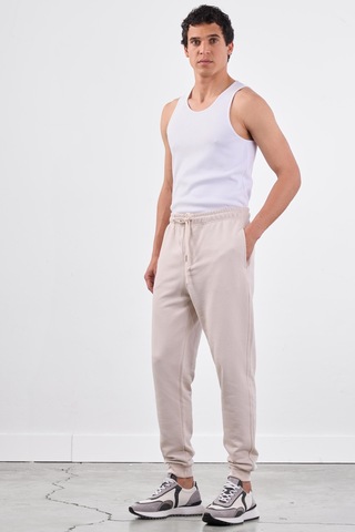 Dufy Bej Erkek Eşofman Altı - Regular Fit Bej