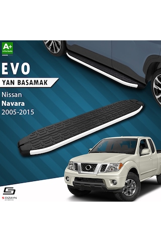 S-dizayn Nissan Navara 2 Evo Aluminyum Yan Basamak 203 Cm 2005-2015