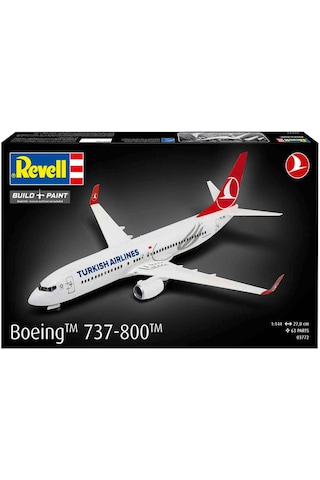 Revell Turkish Airlines Boeing 737-800 Plastik Uçak Maket Kiti 1:144 Ölçek 63 Parça
