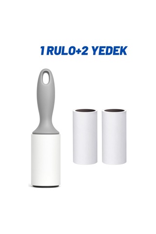 Yüksek Yapışkanlı Tüy Ve Leke Toplayıcı 60 Yapraklı Rulo , +2 Yedek Rulo