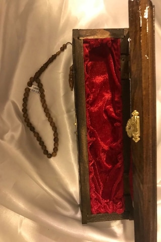 Tespih Kuka Doğal Ahşap Tesbih Gümüş İmameli Ahşap Kutulu Çok Renkli